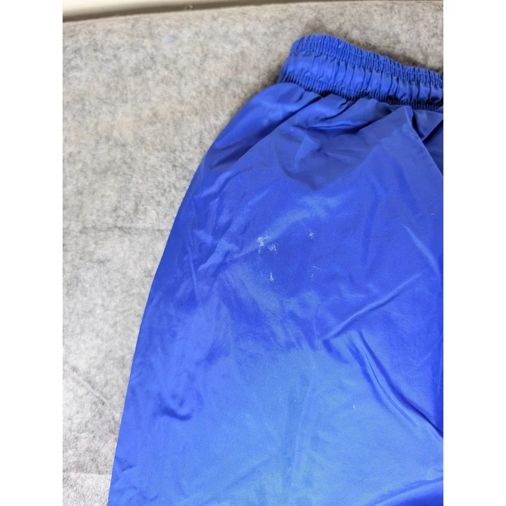Adidas Team Vintage Nylon Wind Pants Royal Blue Track Pants Embroidered‎ Logo M